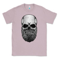 Lilac creepy bald and bearded skull for halloween & skeletons fans t shirt Classic Tee - baoMotion