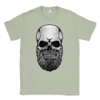 Matcha creepy bald and bearded skull for halloween & skeletons fans t shirt Classic Tee - baoMotion