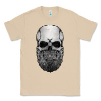 Mushroom creepy bald and bearded skull for halloween & skeletons fans t shirt Classic Tee - baoMotion