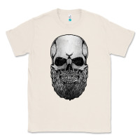 Natural creepy bald and bearded skull for halloween & skeletons fans t shirt Classic Tee - baoMotion