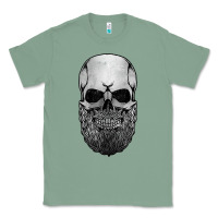 Sage creepy bald and bearded skull for halloween & skeletons fans t shirt Classic Tee - baoMotion
