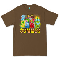 Cacao Hello Summer Premium Tee - CowhideDigitalArt