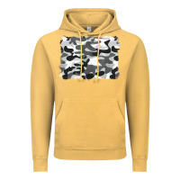 Vintage Mustard black and white camouflage Vintage Hoodie - BarkalooDesign