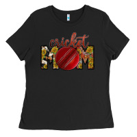 Black cricket mom Ladies Tee - RacoonDesign