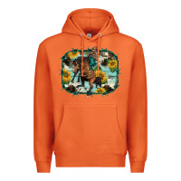 Carrot western rodeo horse cowhide sunflowers Premium Hoodie - BarkalooDesign