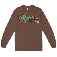 Chestnut love texas map sunflower leopard cowhide Long Sleeve Tee - Artiststas