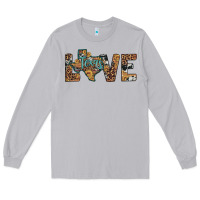 Moon Dust love texas map sunflower leopard cowhide Long Sleeve Tee - Artiststas