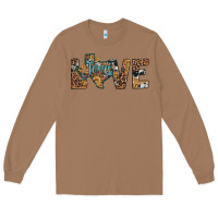 Toasted Coconut love texas map sunflower leopard cowhide Long Sleeve Tee - Artiststas