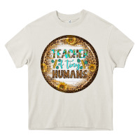 Cream teacher of tiny earrings Heavy Core Tee - BundleAndBundleShop