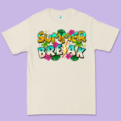 Summer Break Premium Tee Designed By Cowhidedigitalart