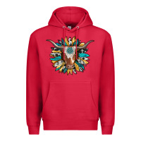 Cardinal texas longhorn sunflower background Premium Hoodie - RanaPortraitStore