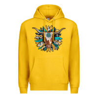 Lemon texas longhorn sunflower background Premium Hoodie - RanaPortraitStore
