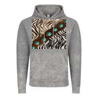 Cloud Rock zebra gemstone leather Vintage Hoodie - BarkalooDesign