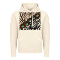 Vintage Artic zebra gemstone leather Vintage Hoodie - BarkalooDesign