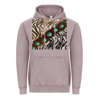 Vintage Zinc zebra gemstone leather Vintage Hoodie - BarkalooDesign