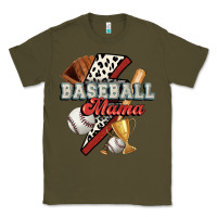 Army Green baseball mama Classic Tee - FaDigitalArtStudio