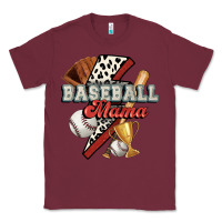 Burgundy baseball mama Classic Tee - FaDigitalArtStudio