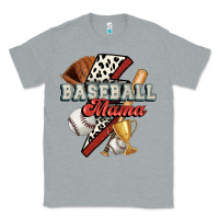 Heather Grey baseball mama Classic Tee - FaDigitalArtStudio