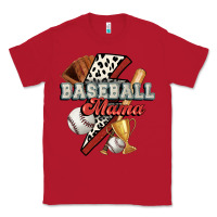 Red baseball mama Classic Tee - FaDigitalArtStudio