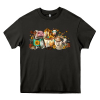 Asphalt Cows and coffee Heavy Core Tee - FaDigitalArtStudio