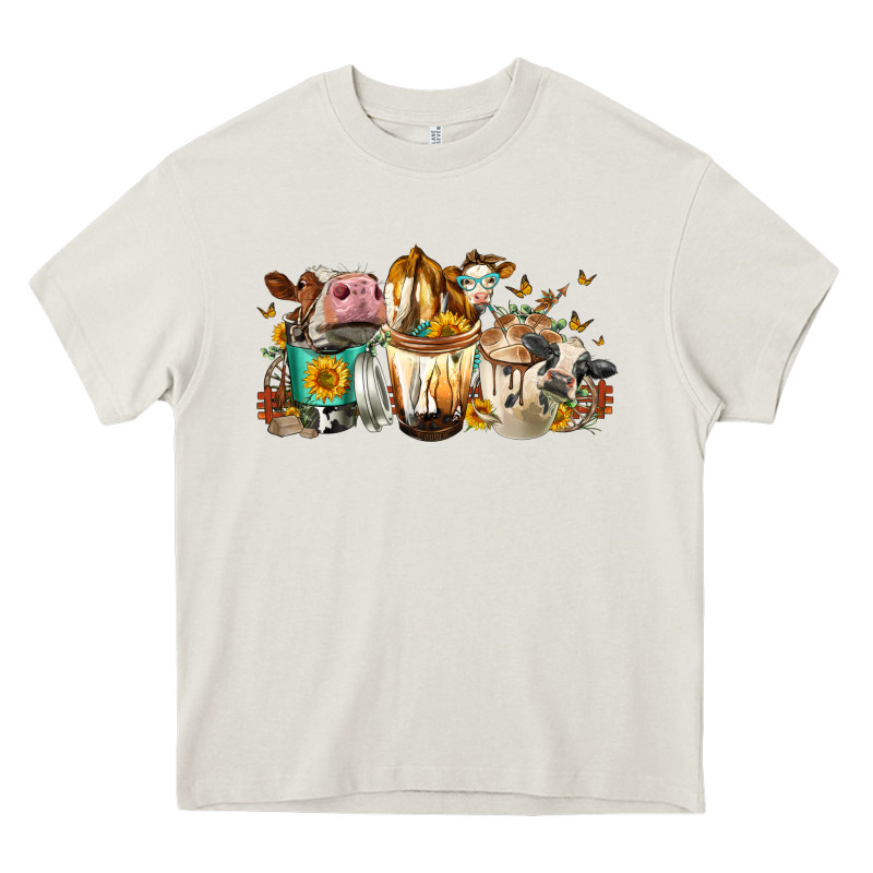 Cows And Coffee Heavy Core Tee by FaDigitalArtStudio | Teevron