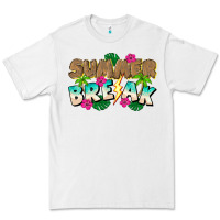 White Summer Break Premium Tee - CowhideDigitalArt