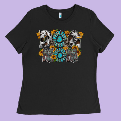 Dog Mom Ladies Tee Designed By Racoondesign