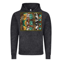 Western Patterns Brushstroke Vintage Hoodie | Teevron