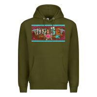 Army Green western nurse with medical  symbol caduceus and arrow license plate te Premium Hoodie - BarkalooDesign