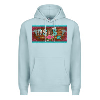 Blue Mist western nurse with medical  symbol caduceus and arrow license plate te Premium Hoodie - BarkalooDesign