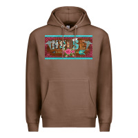 Chestnut western nurse with medical  symbol caduceus and arrow license plate te Premium Hoodie - BarkalooDesign