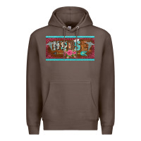 Coffee western nurse with medical  symbol caduceus and arrow license plate te Premium Hoodie - BarkalooDesign