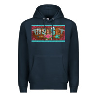 Navy western nurse with medical  symbol caduceus and arrow license plate te Premium Hoodie - BarkalooDesign