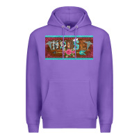 Purple western nurse with medical  symbol caduceus and arrow license plate te Premium Hoodie - BarkalooDesign