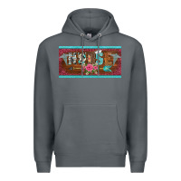 Rock western nurse with medical  symbol caduceus and arrow license plate te Premium Hoodie - BarkalooDesign