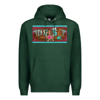 Sports Green western nurse with medical  symbol caduceus and arrow license plate te Premium Hoodie - BarkalooDesign