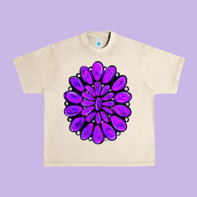 Purple Gemstone Jewelny Urban Heavy Tee Designed By Ranaportraitstore