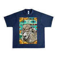 Navy Western Lincoln Sheep Urban Heavy Tee - LillyAllenDesigns