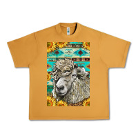 Peanut Butter Western Lincoln Sheep Urban Heavy Tee - LillyAllenDesigns