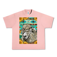 Salmon Western Lincoln Sheep Urban Heavy Tee - LillyAllenDesigns