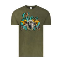Vintage Olive Western Show Mom Sheep Vintage Tee - LillyAllenDesigns