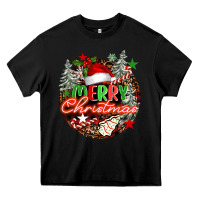 Black Merry christmas Heavy Core Tee - FaDigitalArtStudio