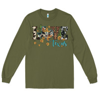 Army Green love texas map sunflower cactus cowhide leopard Long Sleeve Tee - Artiststas