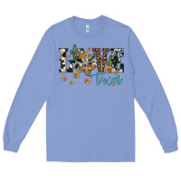 Colony Blue love texas map sunflower cactus cowhide leopard Long Sleeve Tee - Artiststas