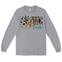 Heather Grey love texas map sunflower cactus cowhide leopard Long Sleeve Tee - Artiststas