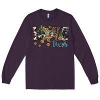 Plum love texas map sunflower cactus cowhide leopard Long Sleeve Tee - Artiststas