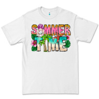 White Summer Time Premium Tee - CowhideDigitalArt