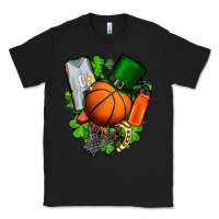 Black St. Patrick's Day Basketball Classic Tee - FaDigitalArtStudio