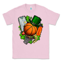 Bubblegum Pink St. Patrick's Day Basketball Classic Tee - FaDigitalArtStudio