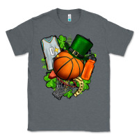 Charcoal Heather St. Patrick's Day Basketball Classic Tee - FaDigitalArtStudio